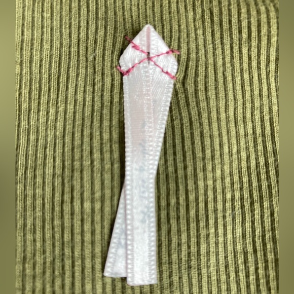 Free people unique green lacey blouse purple lace butterfly embroidery and pearl - Picture 6 of 6